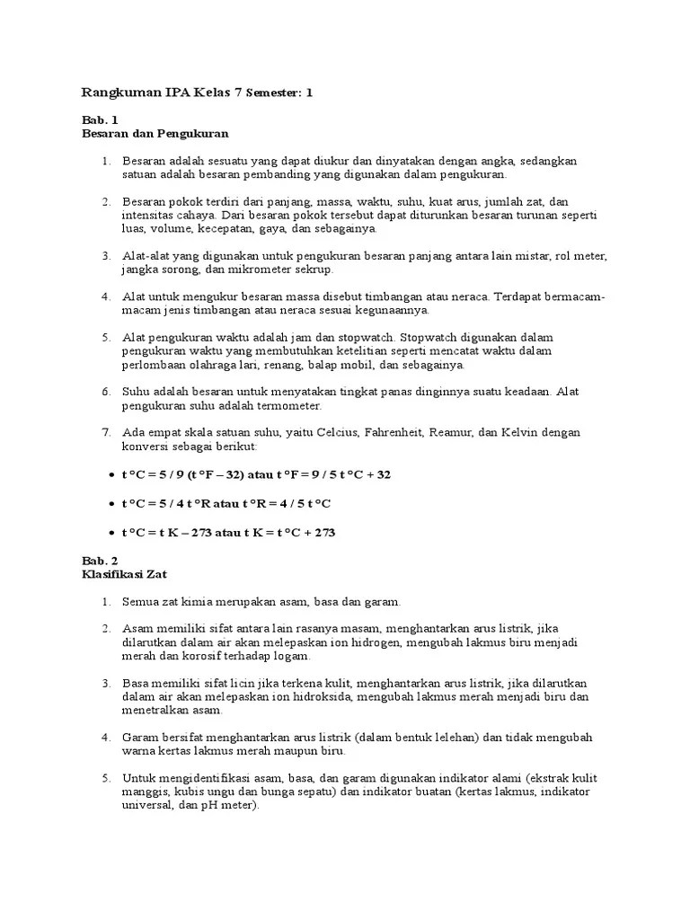 Di postingan kali ini admin akan share rangkuman materi ipa kelas 7 semester 2 revisi 2017 yang terdiri dari enam bab dimulai dari bab 1 sistem organisasi kehidupan mahkluk hidup sampai dengan bab 6 tata surya. Rangkuman Ipa Kelas 7 Semester