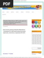 Les comparto esta guía para el alumno espero les sea de gran ayuda. Desafios Matematicos Sep Quinto Grado De Primaria Explicacion Soluciones Y Respuestas 2015 2016 Bimestre 1 Fraccion Matematicas Matematica Elemental