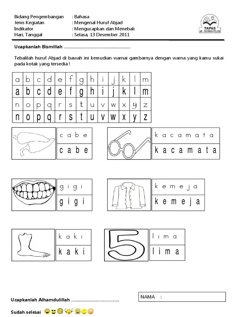 Belajar Menulis Huruf | PDF
