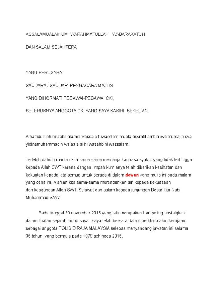 Ucapan selamat bersara jasamu dikenang kad ucapan persaraan contoh kad . Teks Ucapan Persaraan Pdf