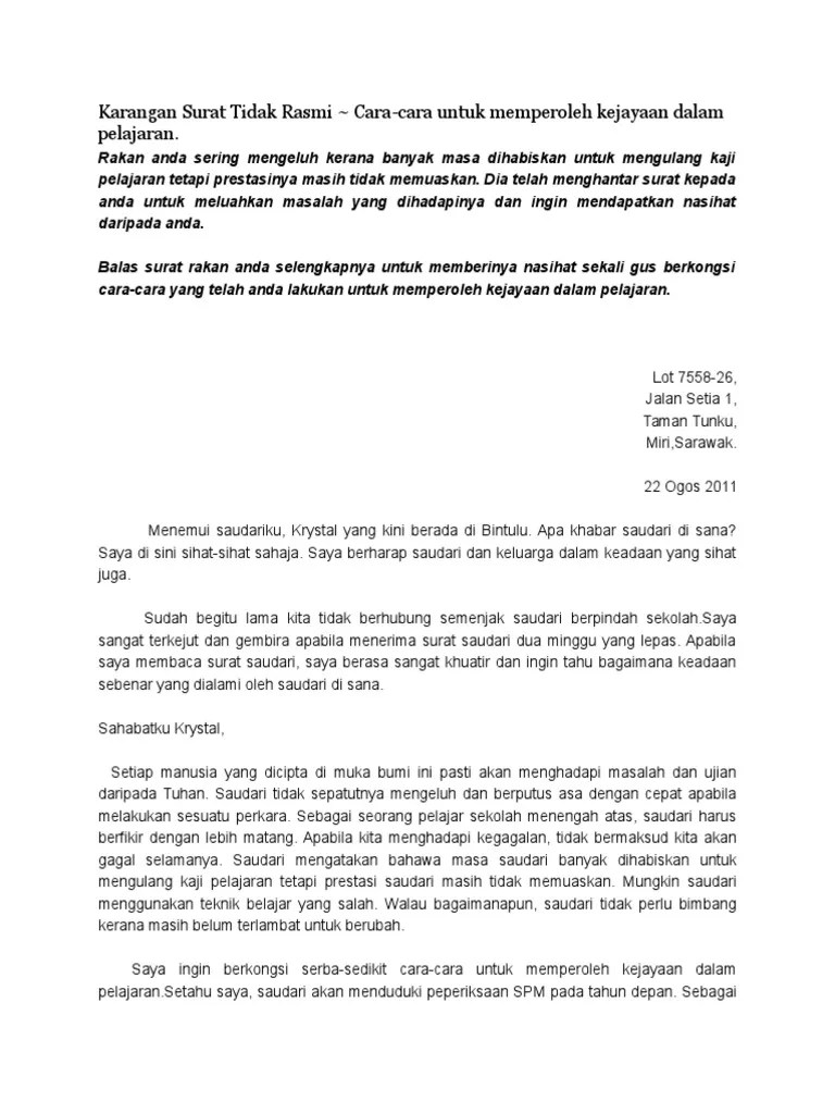 Biasanya, pihak yang terlibat ini adalah peserta dalam projek atau aktiviti yang biasanya memerlukan pengumpulan sumber untuk mencapai matlamat tertentu. 17 Contoh Surat Tidak Rasmi Kepada Rakan Kumpulan Contoh Surat