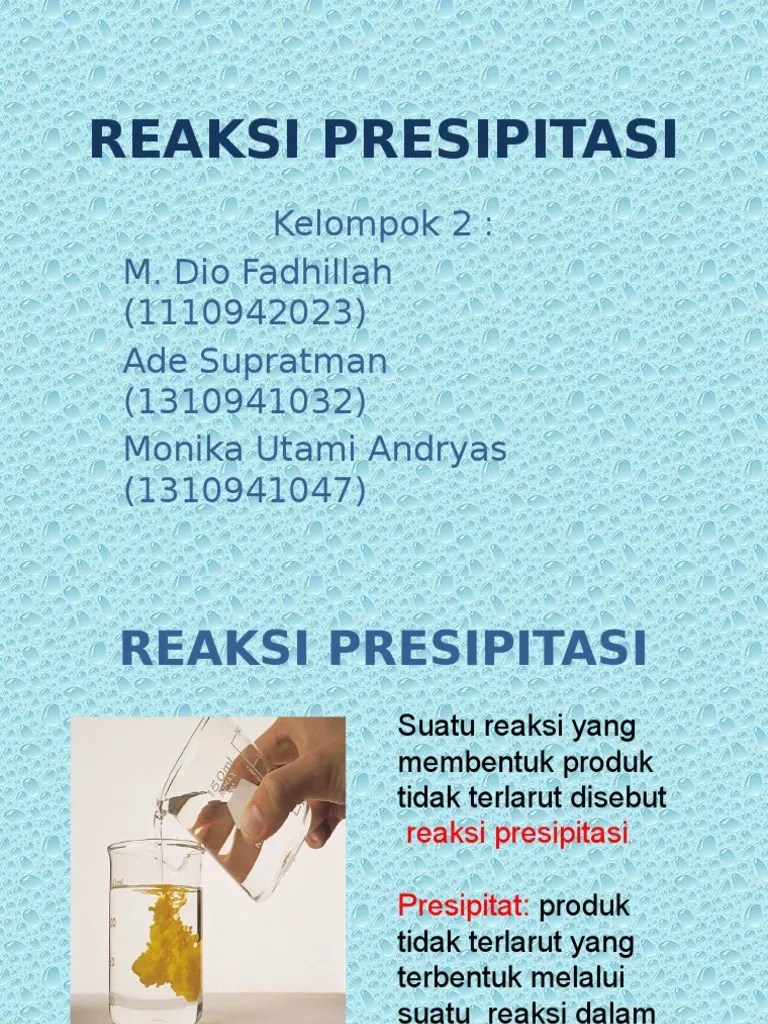 Unit Proses Presipitasi