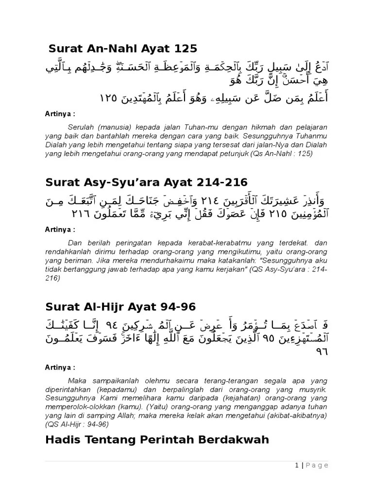 Surat An Nahl Ayat 125 Dan Artinya – Mudah