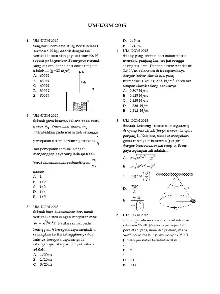 Ujian tulis (utul) ugm 2020. Um Ugm 2015 Pdf