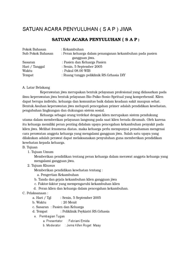 Penyuluhan Kesehatan Jiwa | PDF