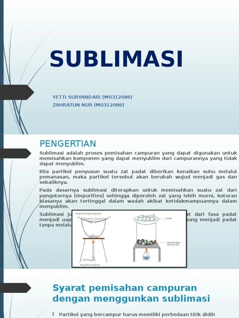 SUBLIMASI | PDF