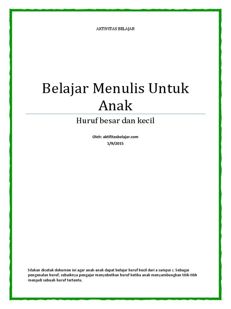 Free download buku belajar membaca anak tk. Belajar Menulis Untuk Anak Pdf