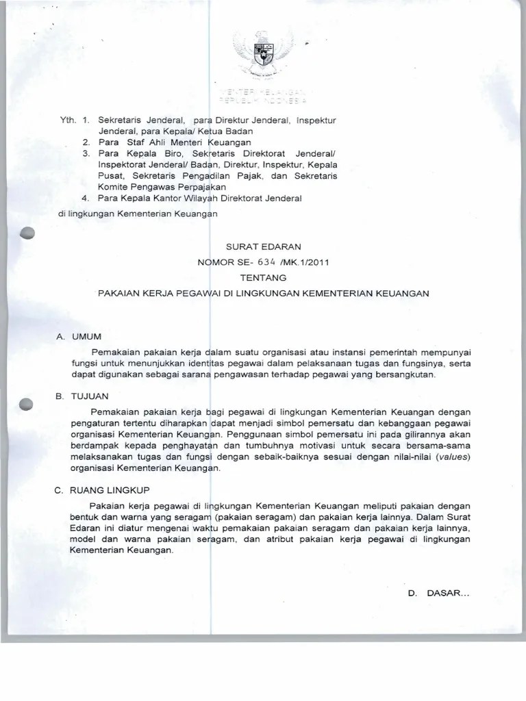 Peraturan Berpakaian | PDF