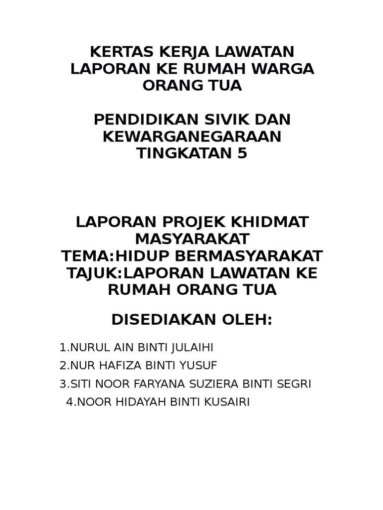 Kertas kerja khidmat masyarakat smk tun mutahir 2011 pengenalan : Impossible Select Dual Kertas Kerja Program Warga Emas Ohhmyroad Com