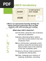 Complete the lincs chain worksheet using your lincs cards. 11 Lincs Vocabulary Strategy Pdf Learning Disability Vocabulary