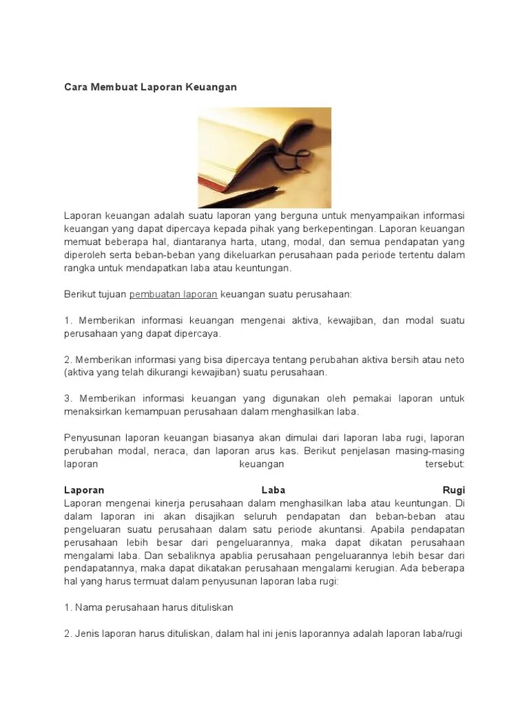 Aset Lancar Akan Disajikan Didalam Laporan Keuangan - Seputar Laporan