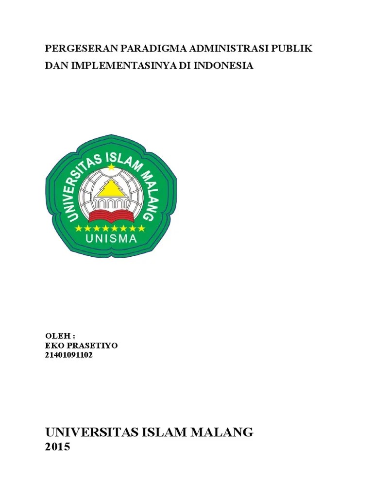 Pergeseran Paradigma Administrasi Publik Di Indonesia | PDF