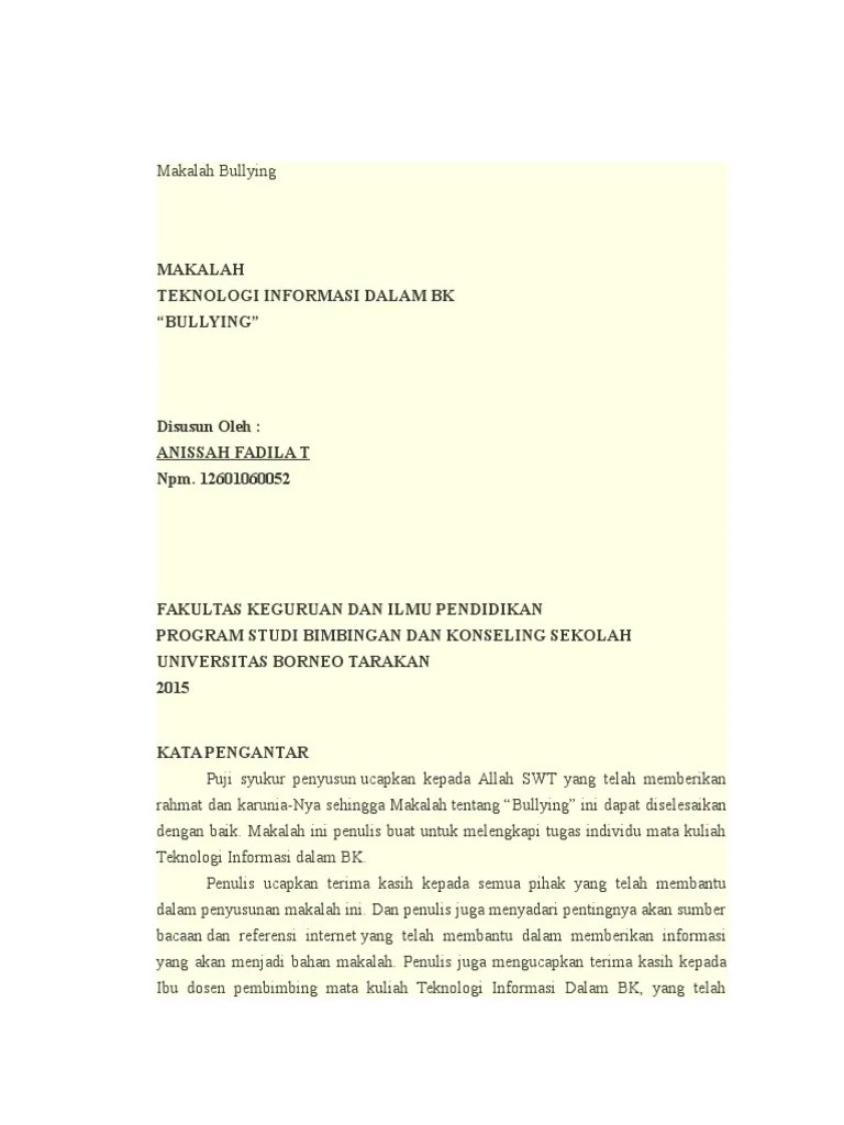 Makalah Bullying | PDF