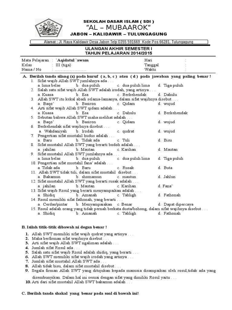 Bagian yang dibasuh setelah muka ketika wudhu adalah. Aqidatul Awam Pdf