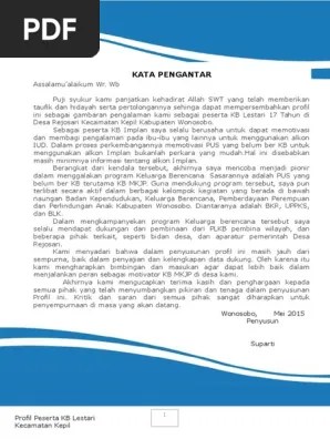Profil KB Lestari | PDF