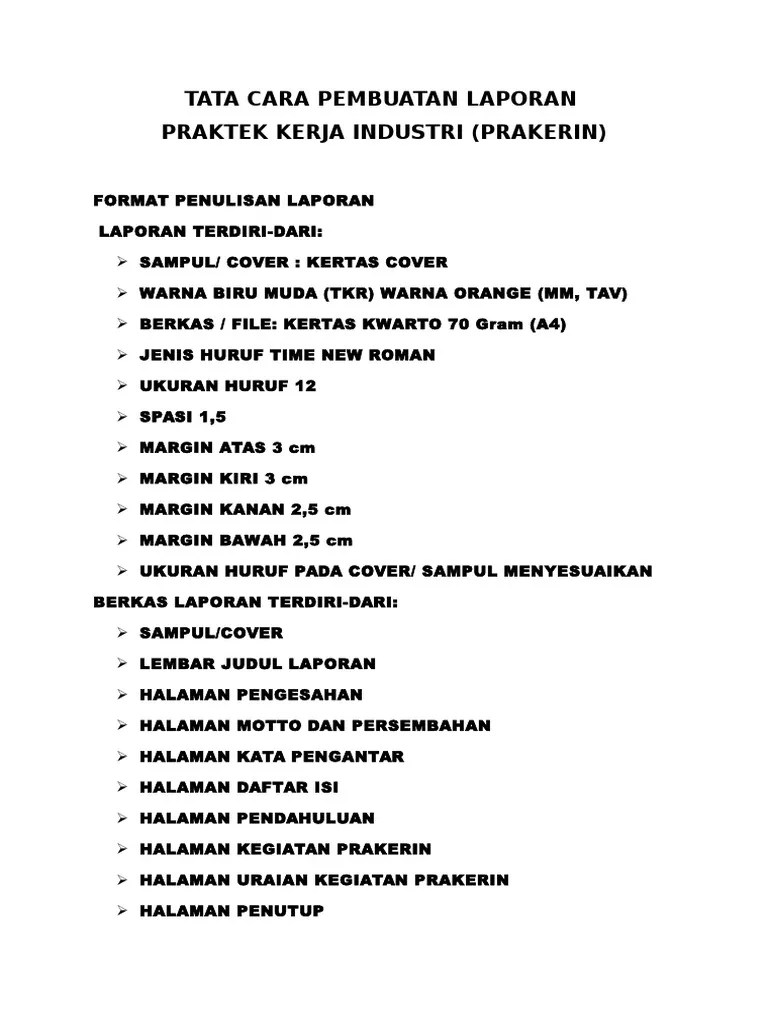 Magang kerja ini merupakan suatu kegiatan praktik bagi mahasiswa dengan tujuan mendapatkan pengalaman dari kegiatan tersebut, yang nantinya dapat digunakan . Contoh Laporan Prakerind Pdf