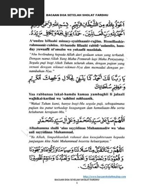 Tuntunan shalat dan bacaan doa sholat muhammadiyah · 1. Bacaan Doa Setelah Sholat Versi Muhammadiyah Dakwah Islami