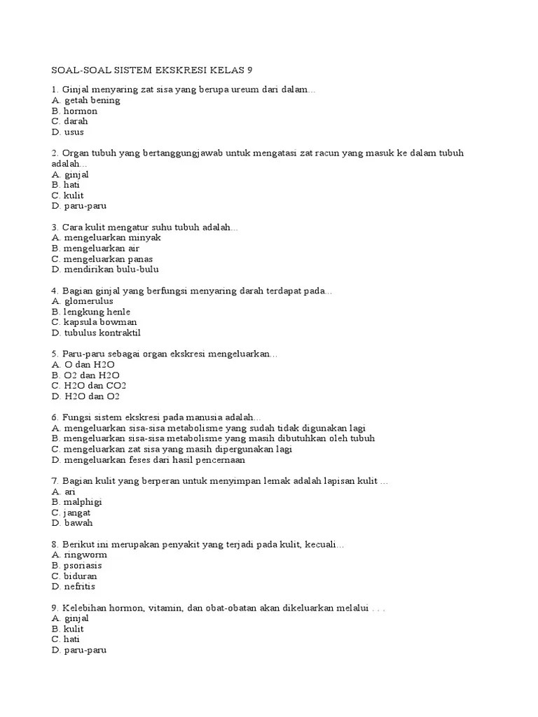 Fotosintesis adalah suatu proses biokimia pembentukan zat makanan atau energi yaitu glukosa yang dilakukan tumbuhan, alga, dan beberapa jenis bakteri dengan menggunakan zat hara, karbon dioksida, dan air serta dibutuhkan bantuan energi cahaya matahari. Contoh Soal Ipa Tentang Ekskresi Masnurul