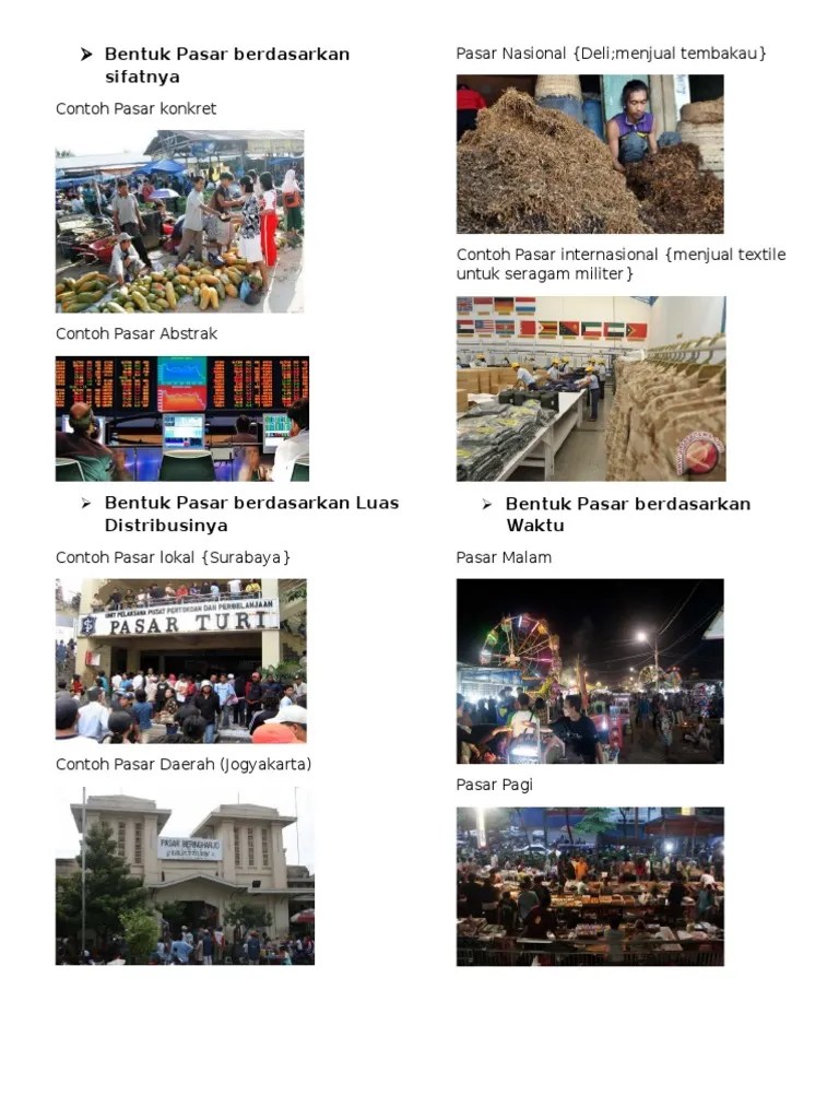 Contoh Pasar Konkret | PDF