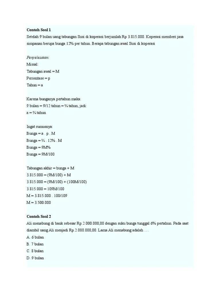 Contoh Soal Peluruhan Dan Pertumbuhan – Goreng
