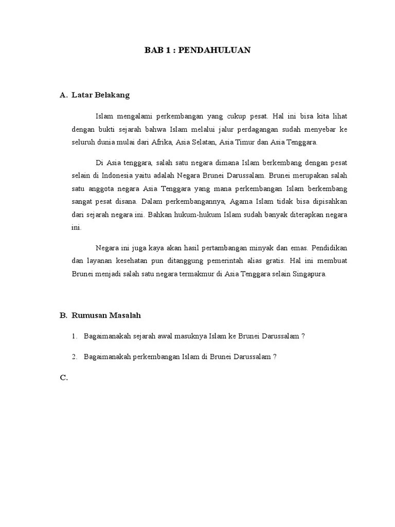 Perkembangan Dan Sejarah Islam Di Brunei Darussalam | PDF