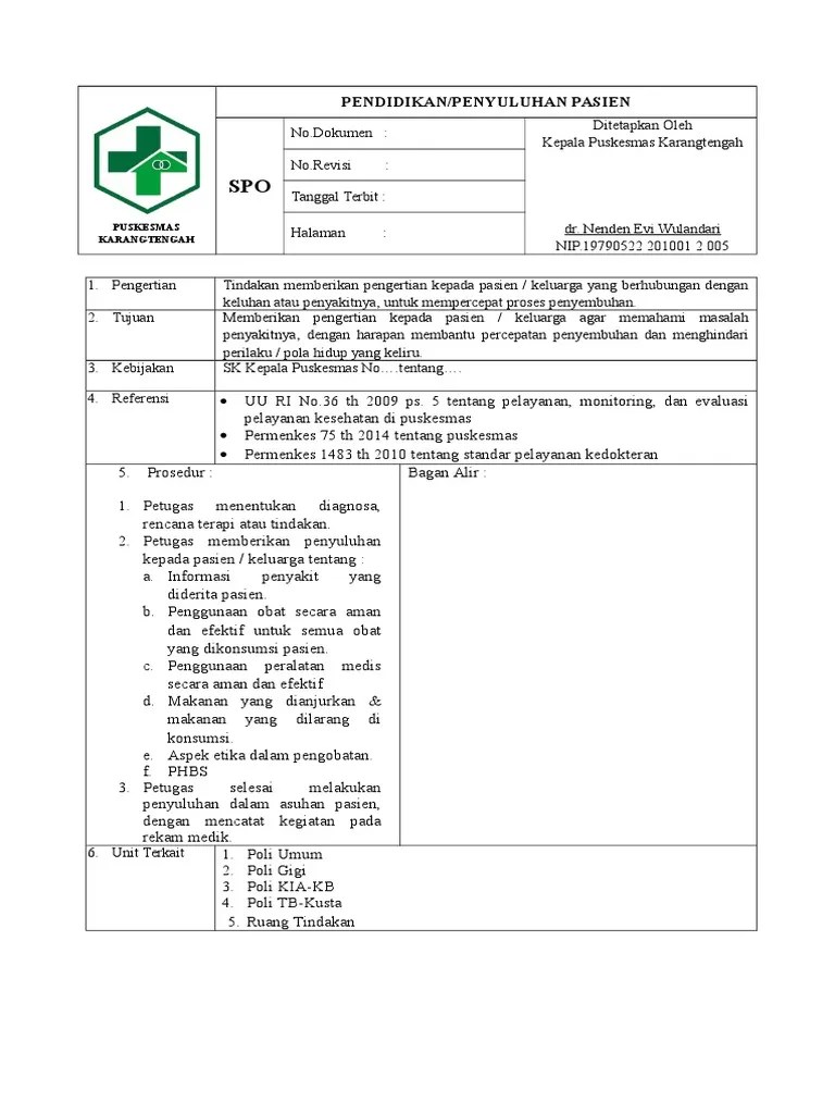 7.4.3 Ep 7 Spo Pendidikan Penyuluhan Pasien | PDF
