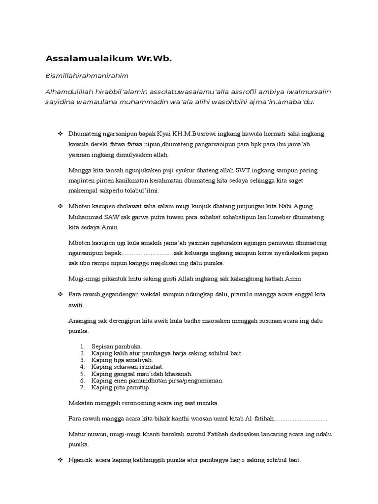 Tugas bahasa jawa sma kelas 10. Pranata Adicara Pdf