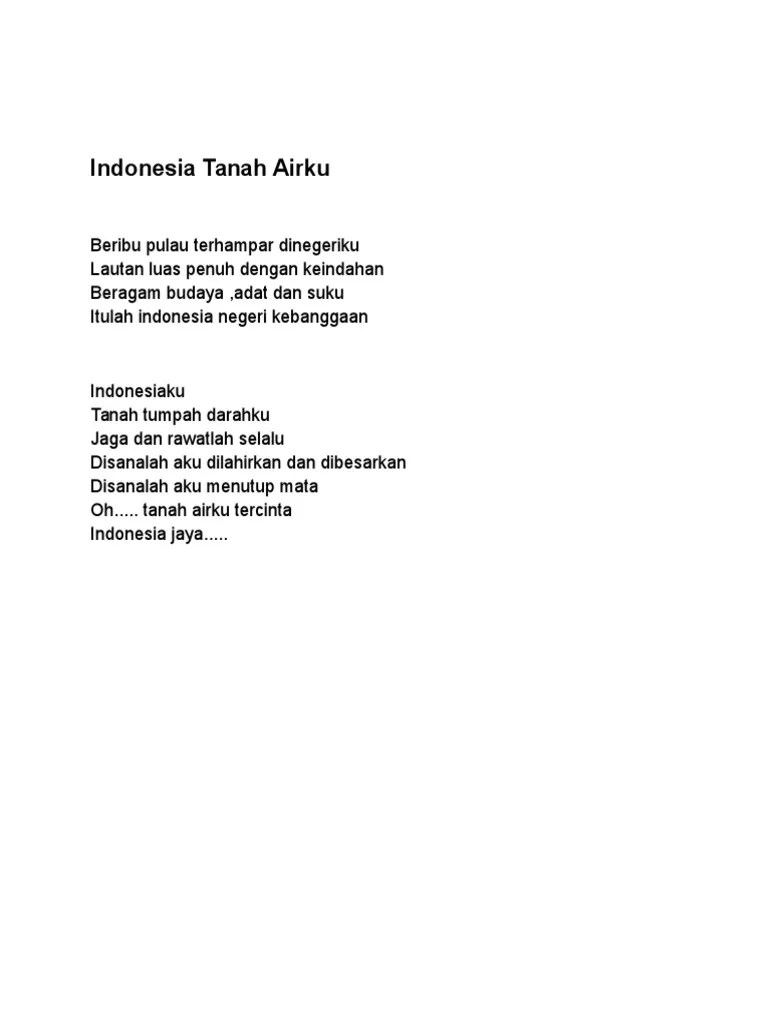 Para pemuda tidak memahami bahkan . Puisi Tanah Airku Pdf