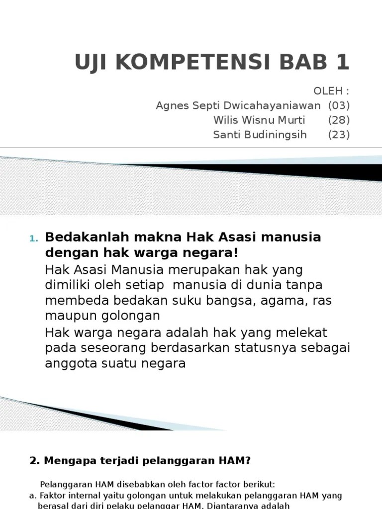 Bedakanlah Makna Hak Asasi Manusia Dengan Hak Warga Negara