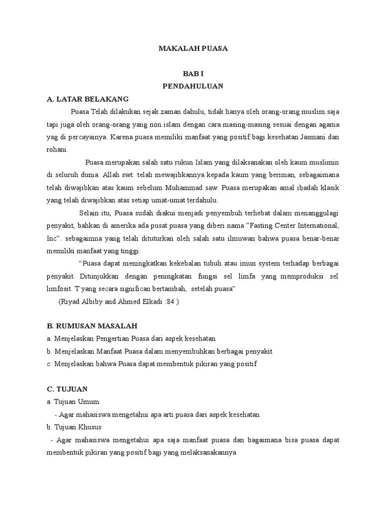 Makalah Puasa | PDF