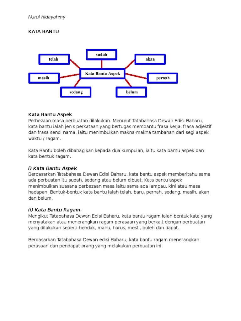 Kami sudah membaca buku itu. Kata Bantu Pdf