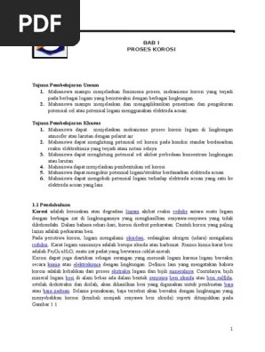 Bahan Ajar Korosi | PDF