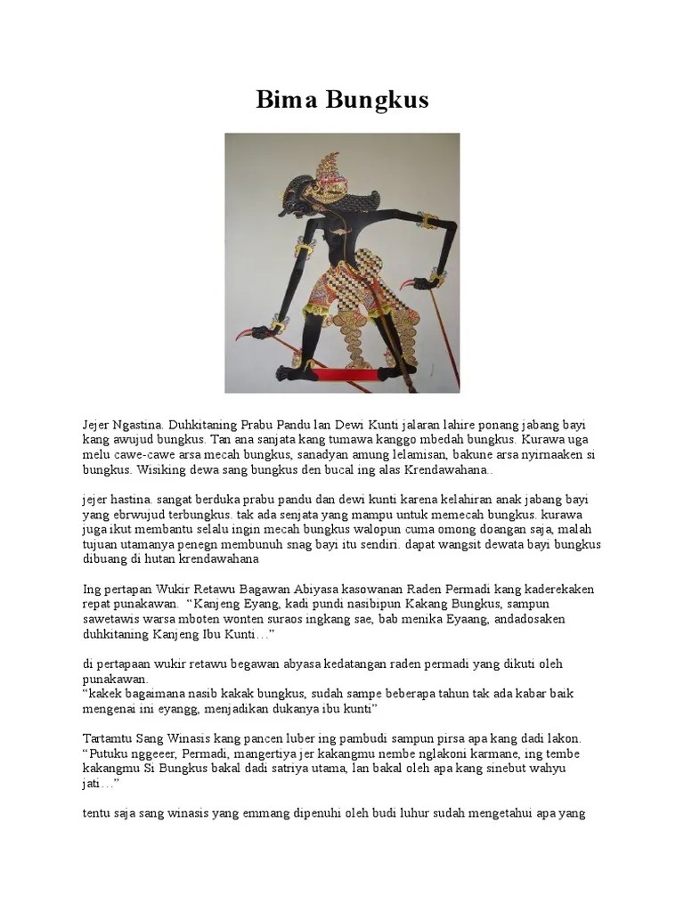 Bima Bungkus | PDF