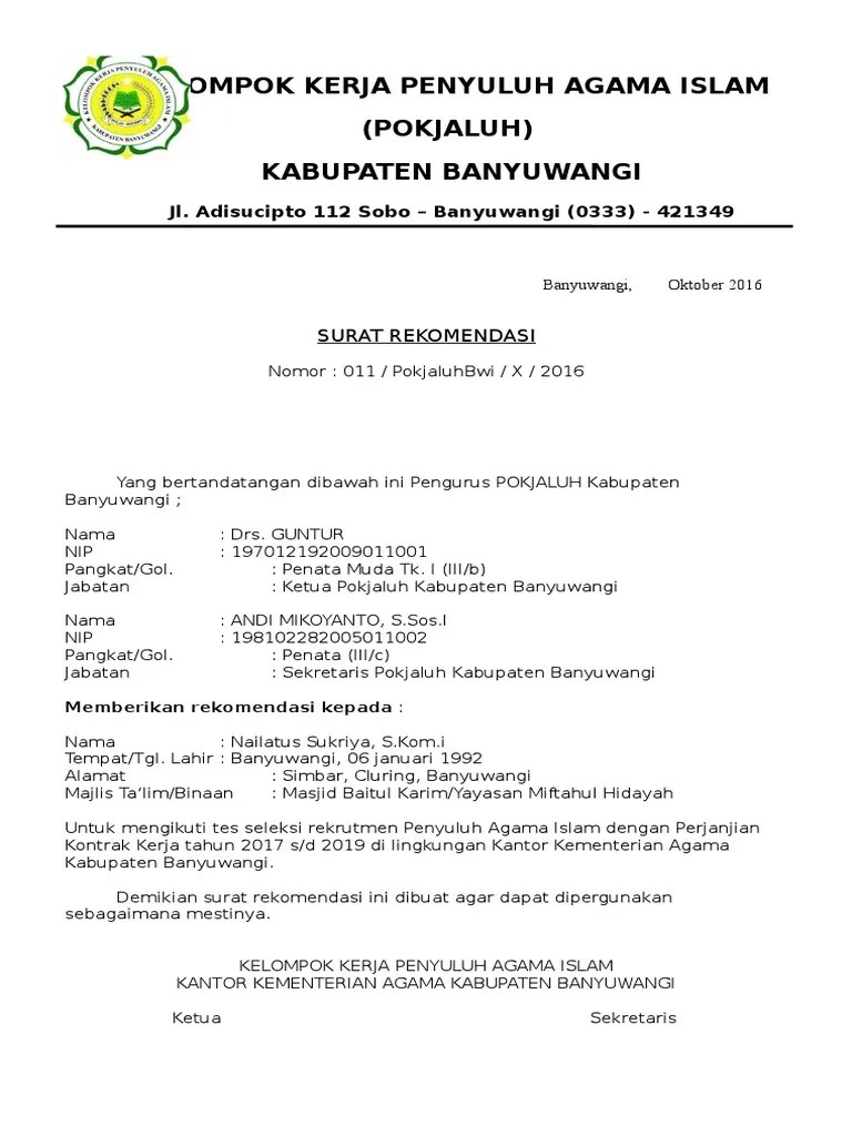 Rekomendasi Pokjaluh | PDF