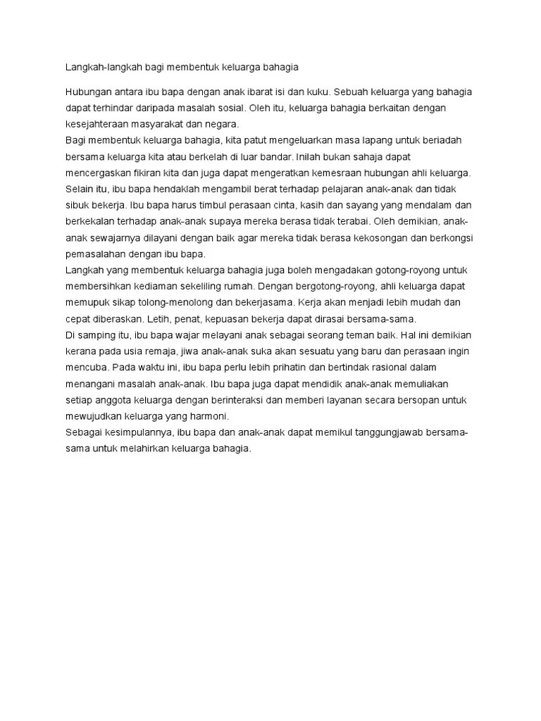 Noraisyah husna bt afandi unit. Langkah Membina Keluarga Bahagia Pdf