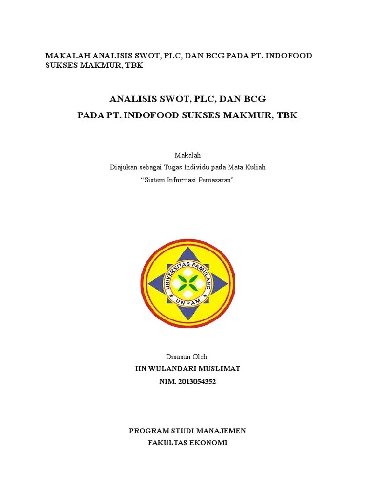 Makalah Analisis Swot | PDF