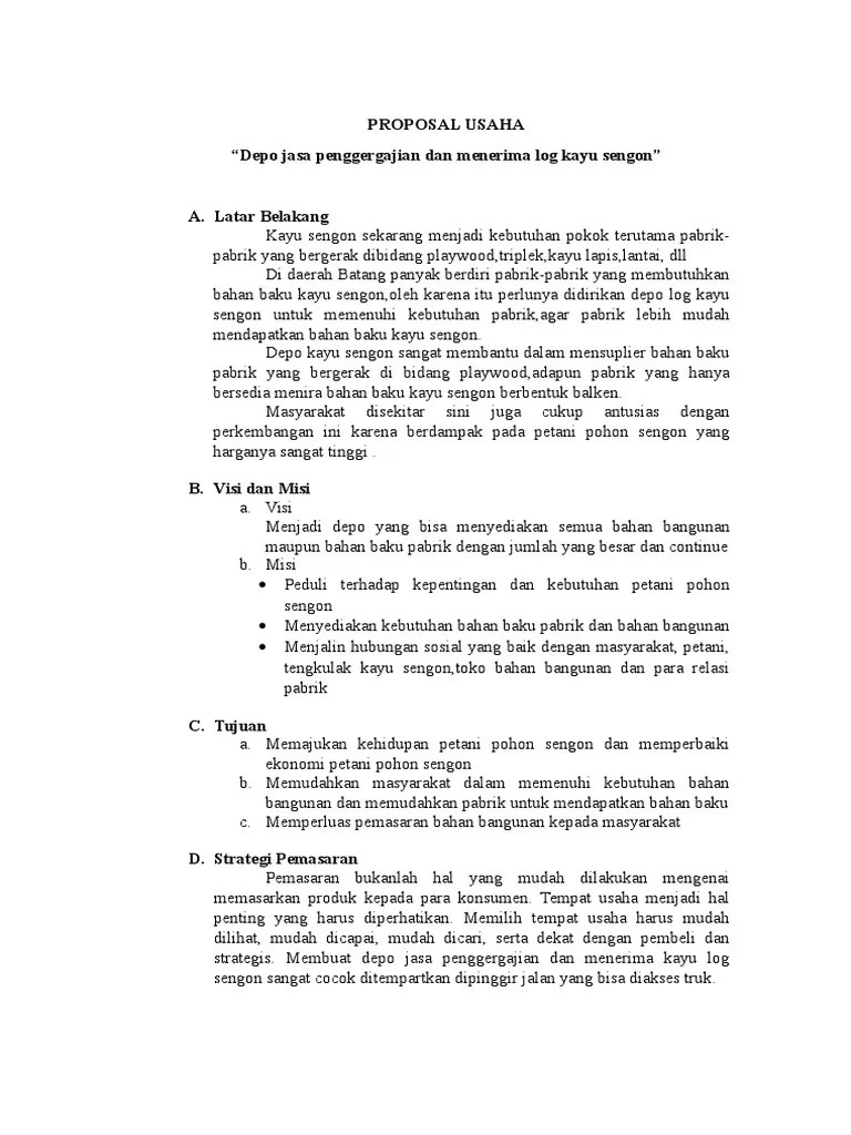 Padahal pembuatan proposal ini memiliki manfaat yang cukup besar. Contoh Cover Proposal Pendirian Usaha Premix Spax