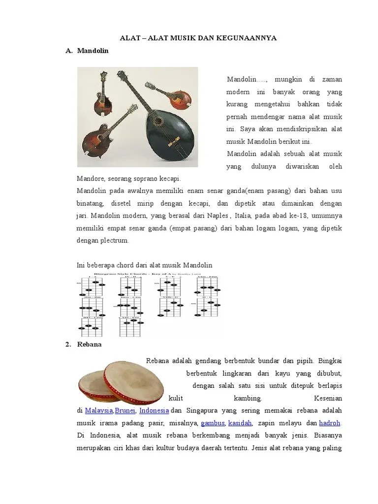 Makalah Alat Alat Musik | PDF