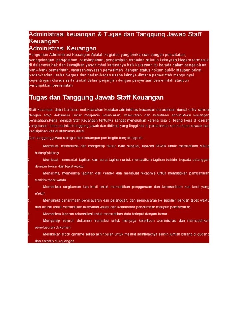 Administrasi Keuangan