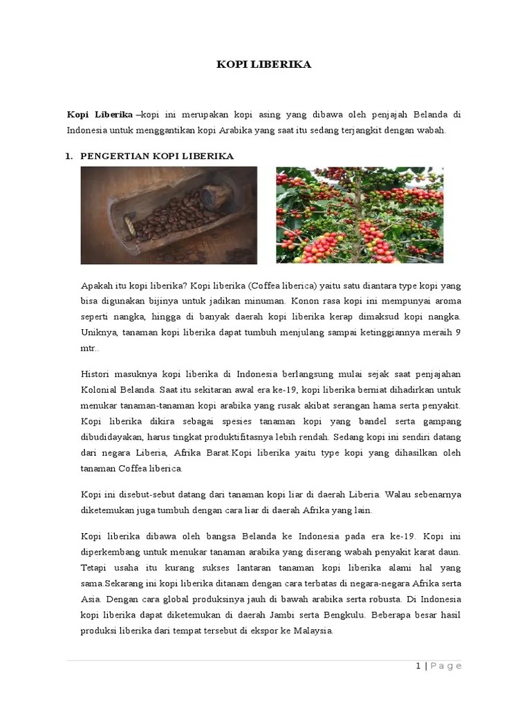Kopi Liberika | PDF