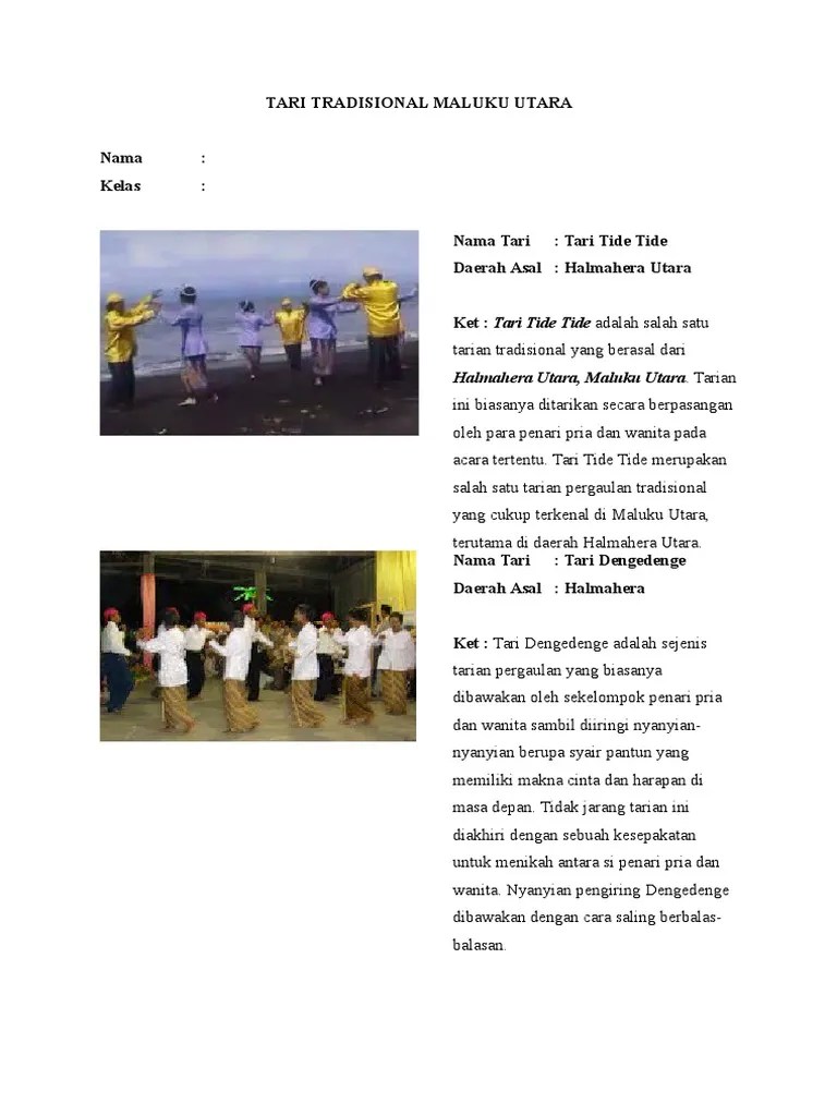 Tari Tradisional Maluku Utara | PDF