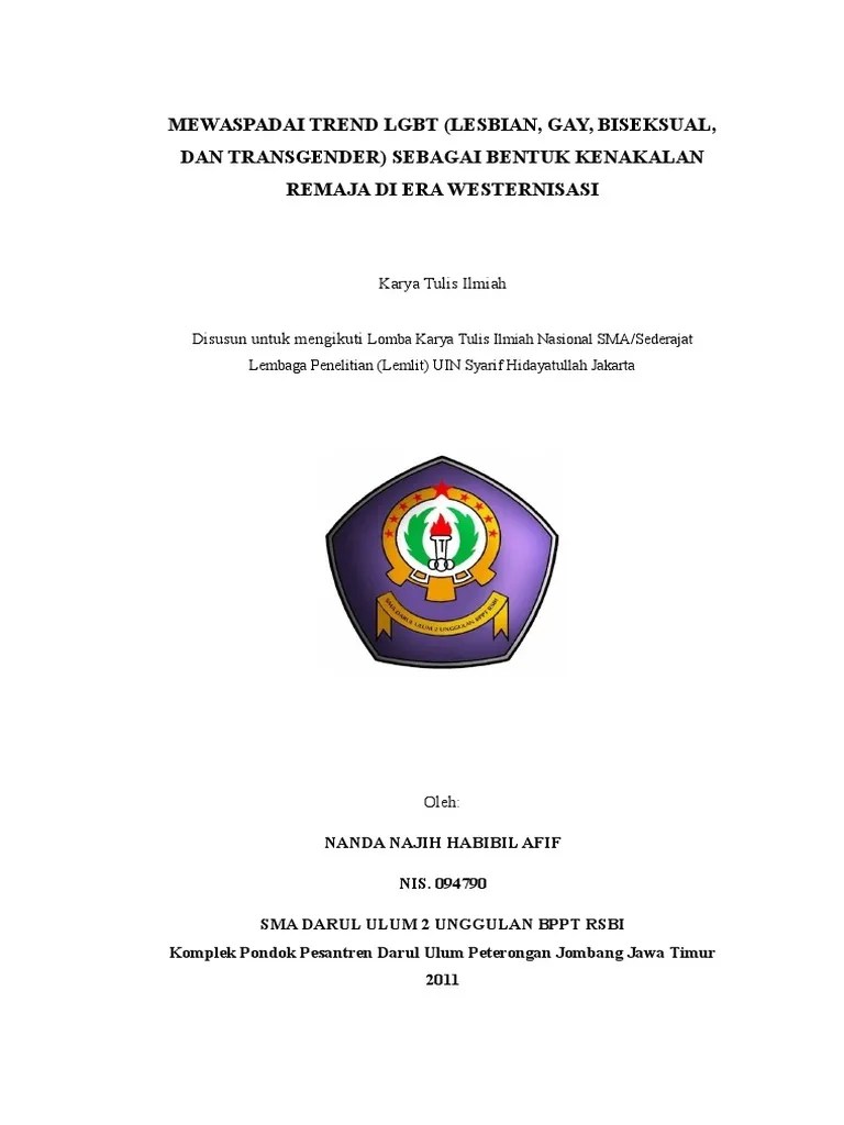 Memberikan informasi ke orang tua untuk menyikapi bagi yang sudah terlibat kenakalan . Karya Tulis Ilmiah Completed 160212004817 Pdf