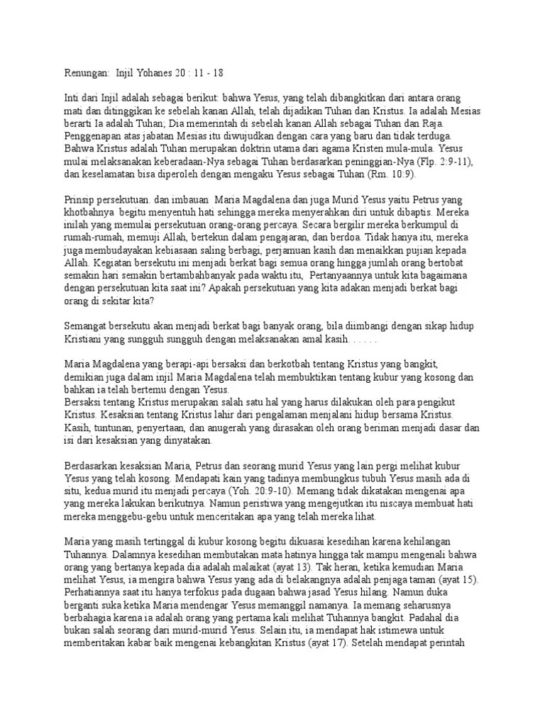 Renungan Doa Arwah 100 Hari | PDF