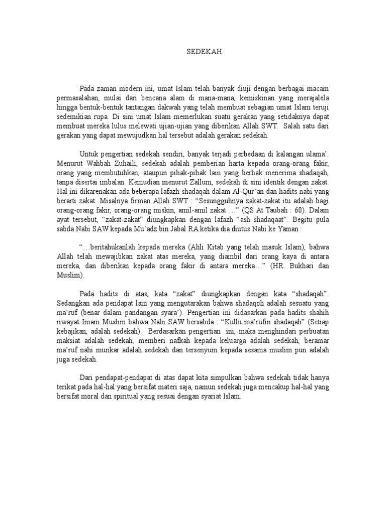 SEDEKAH | PDF