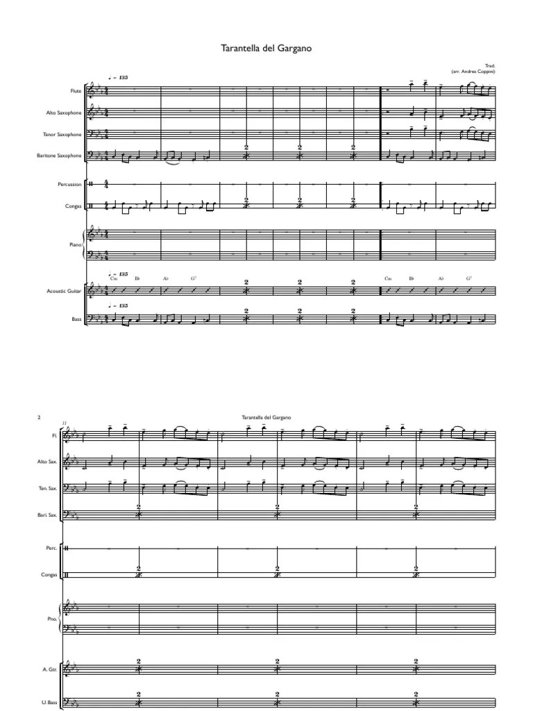 Tarantella Del Gargano | PDF | Instruments de musique | le jazz