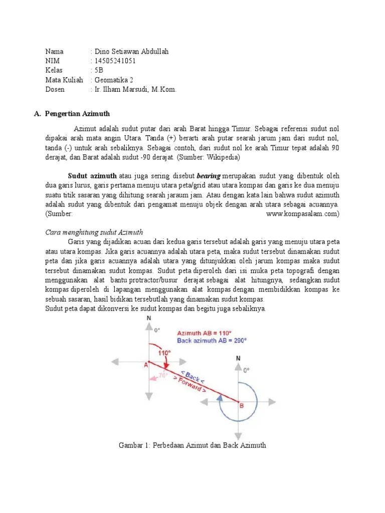 Sudut Azimut | PDF