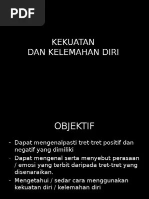 Kekuatan Dan Kelemahan Diri | PDF