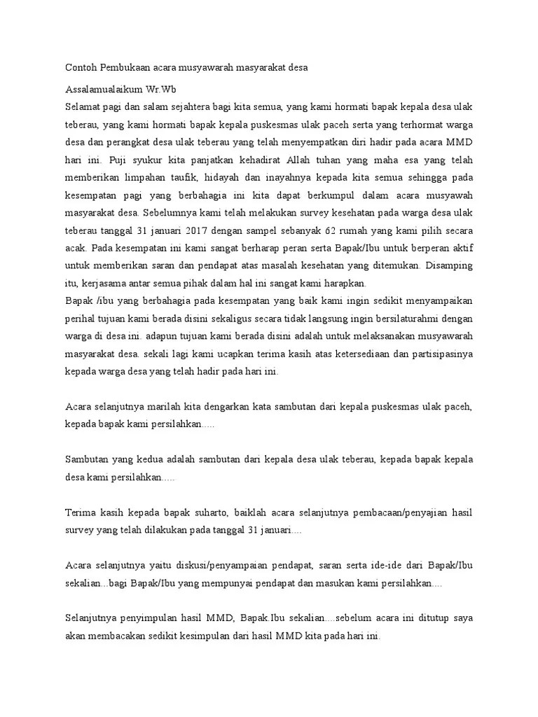 Kumpulan Contoh Kata Kata Penutup Mc Acara Formal - Kumpulan Contoh Teks MC