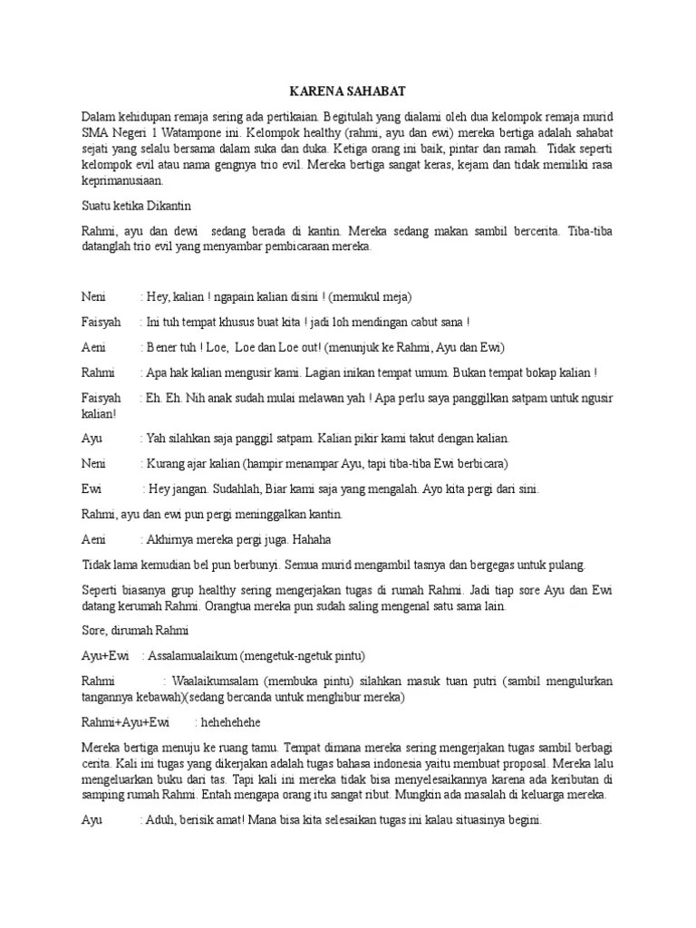 Contoh Naskah Drama | PDF