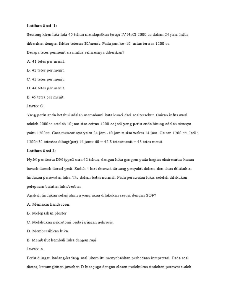 Hambatan lulusan ners dalam menghadapi uji kompetensi ners indonesia . Kumpulan Soal Ujian Kompetensi Keperawatan Pdf